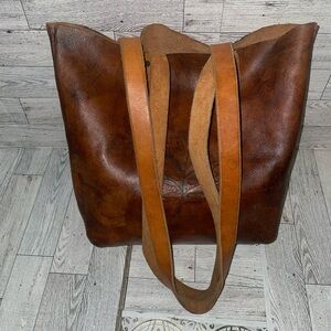 Brown Leather Tote Bag
